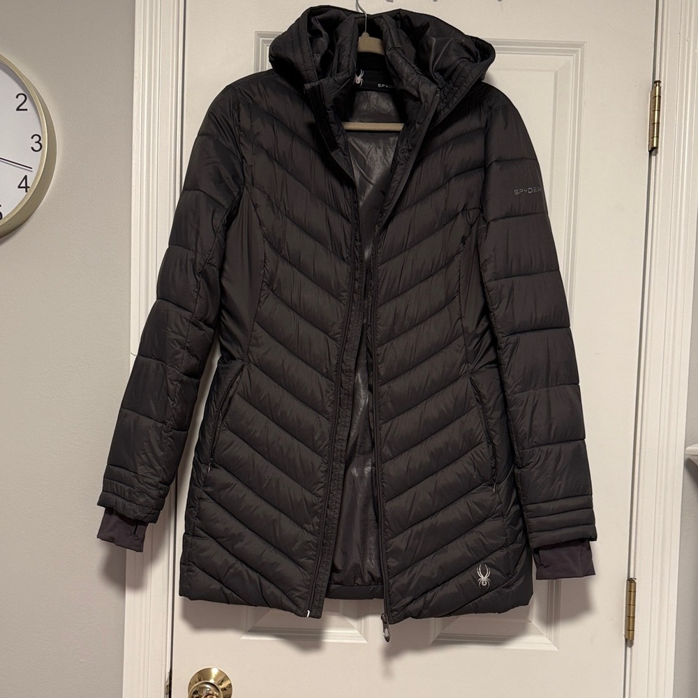 Spyder Women's Dark Gray Hooded Jacket